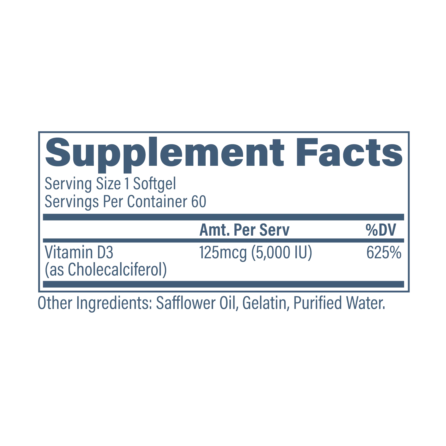 Revive Vitamin D3 Caps 60s