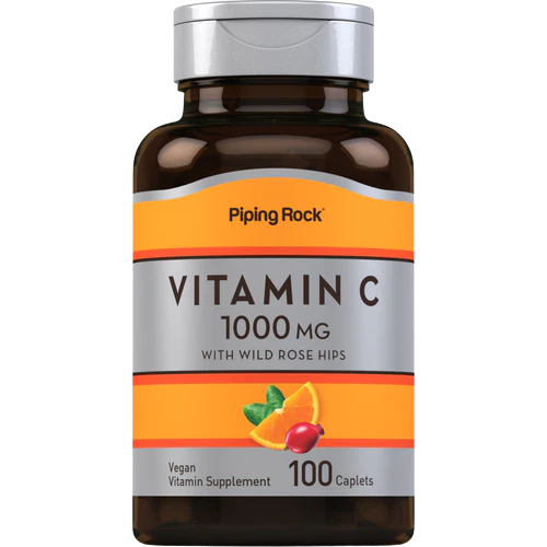 Piping Rock Vitamin C 1000 mg with Rosehips, 100 Caplets