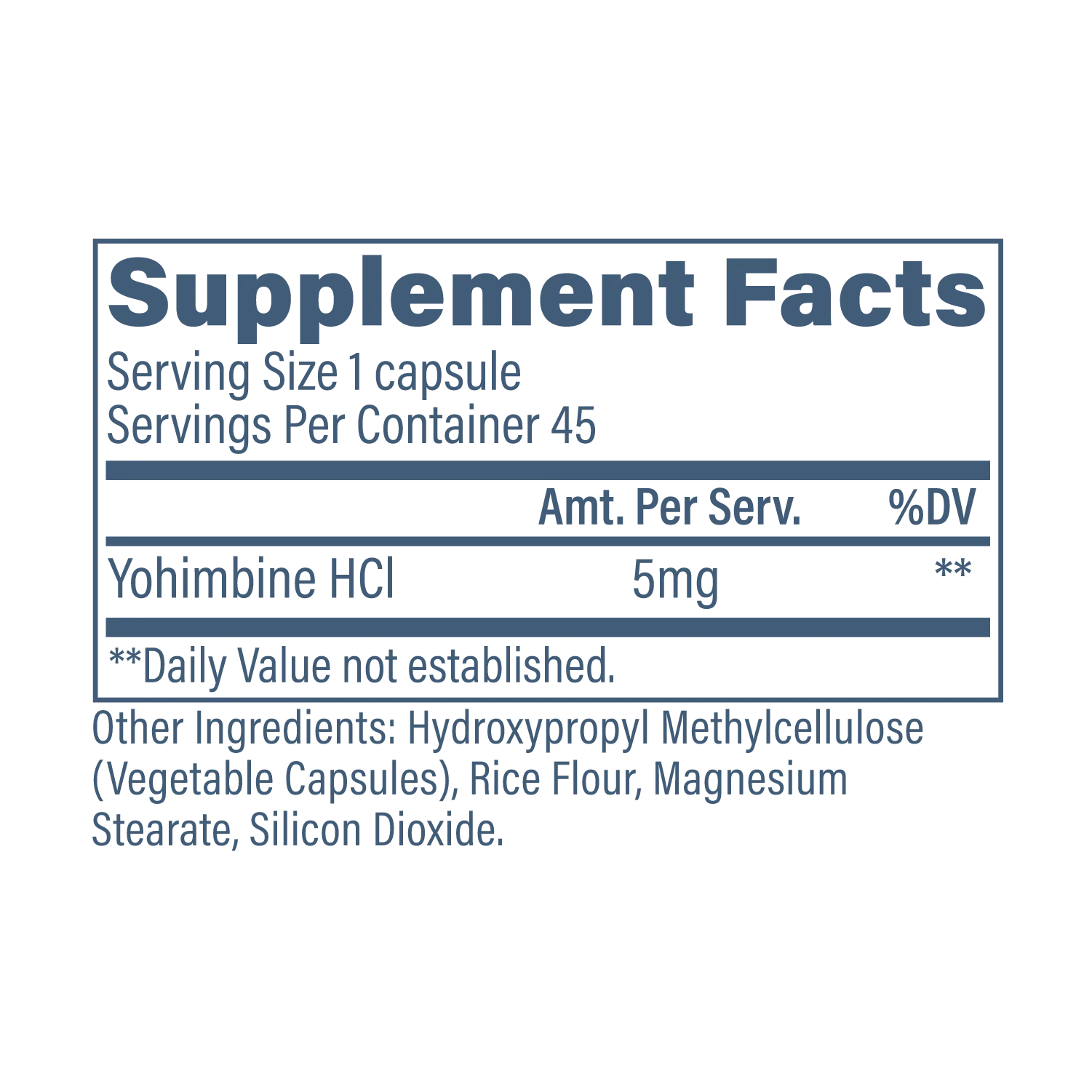 Revive Yohimbine HCL 45 Caps