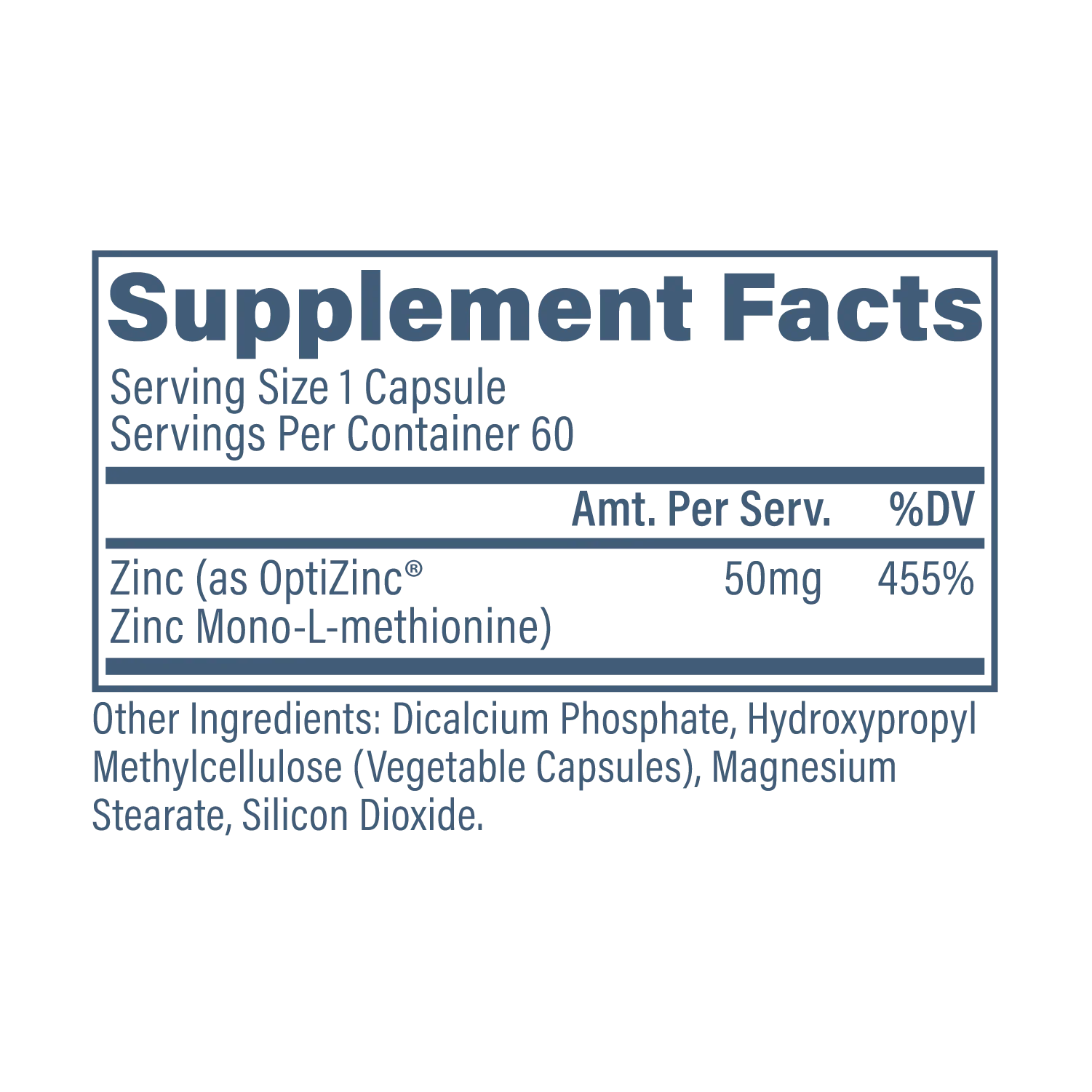 Revive Zinc 50mg Caps 60s