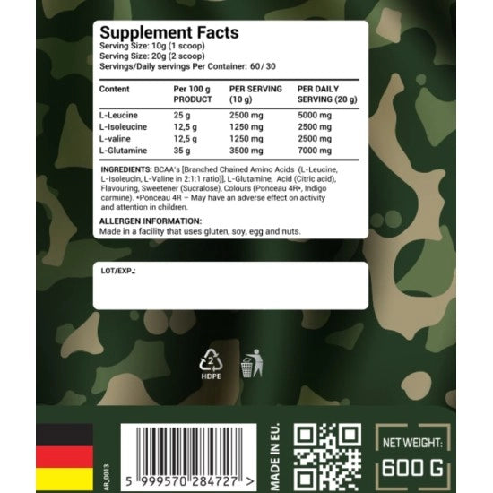 Army1 BCAA Fruit Punch 270g