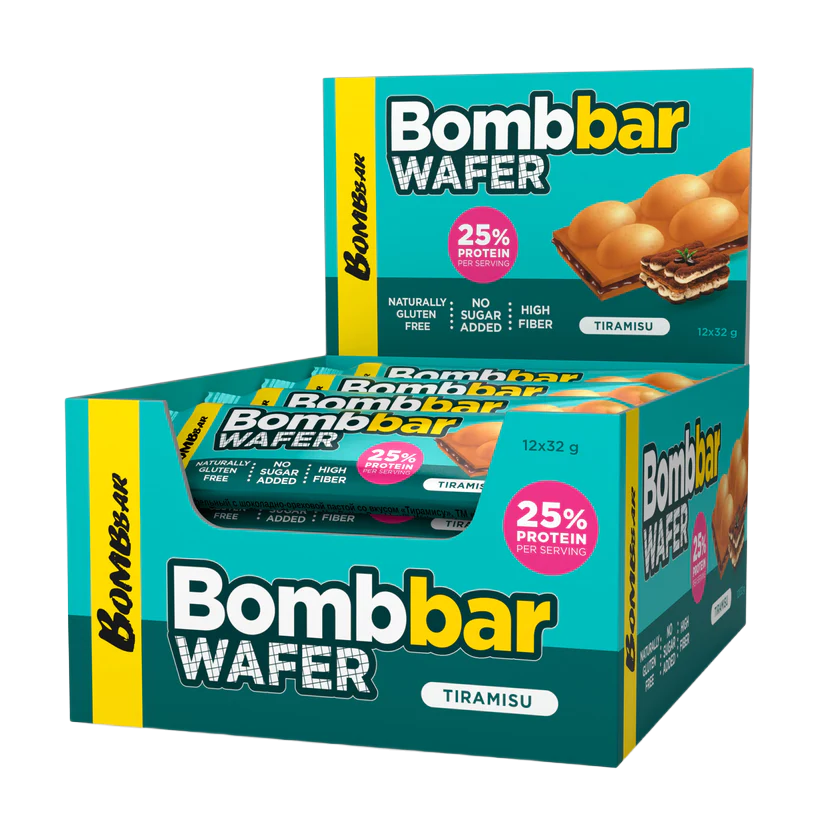 Bombbar Protein Wafer High Fiber & Gluten Free 32g