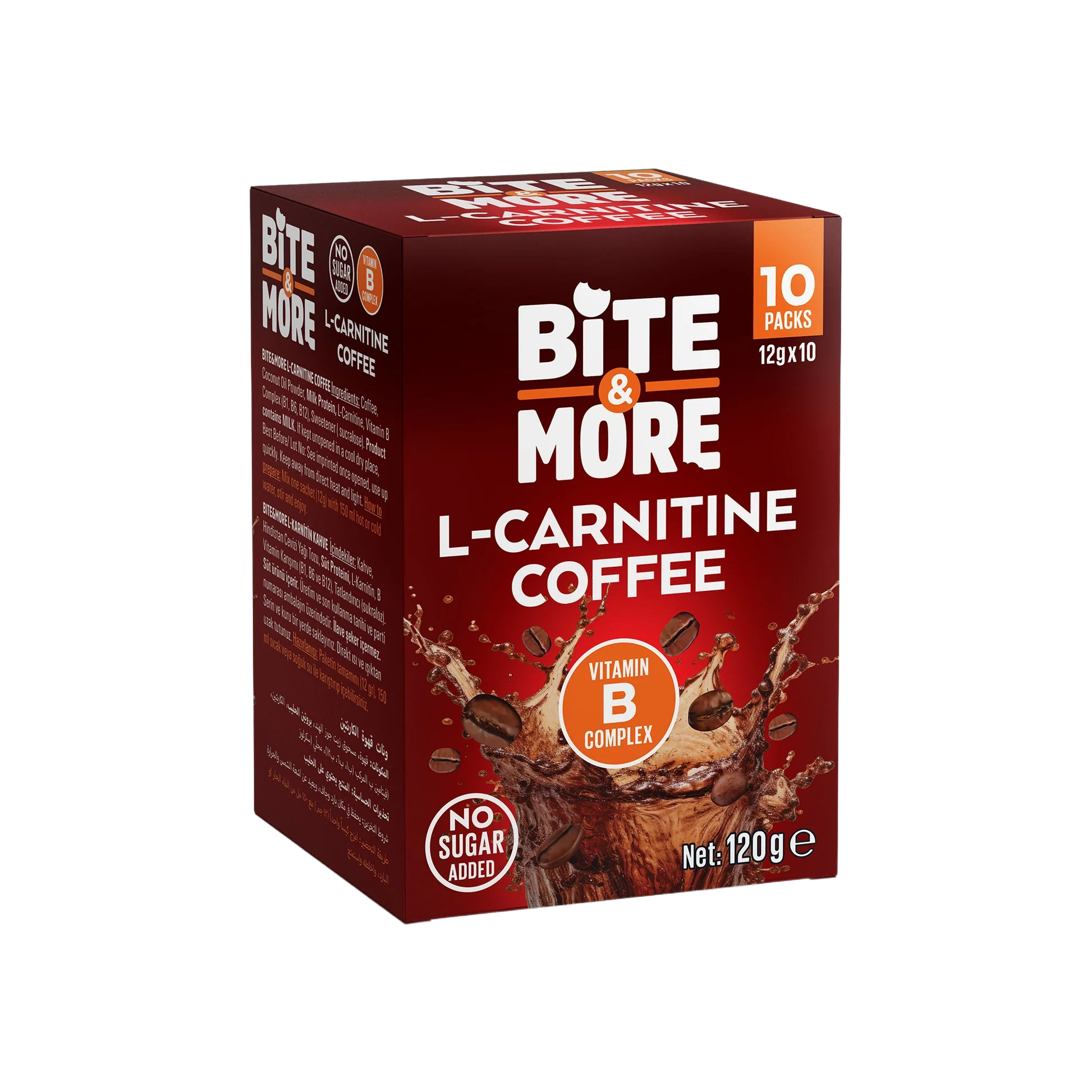 Bite & More L-Carnitine Coffee Fat Burning 10-Pack